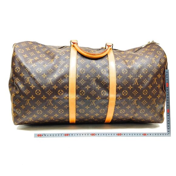 Authentic Louis Vuitton LV Boston Bag Keepall 60 Brown Monogram mn468-120825 - Picture 2 of 9